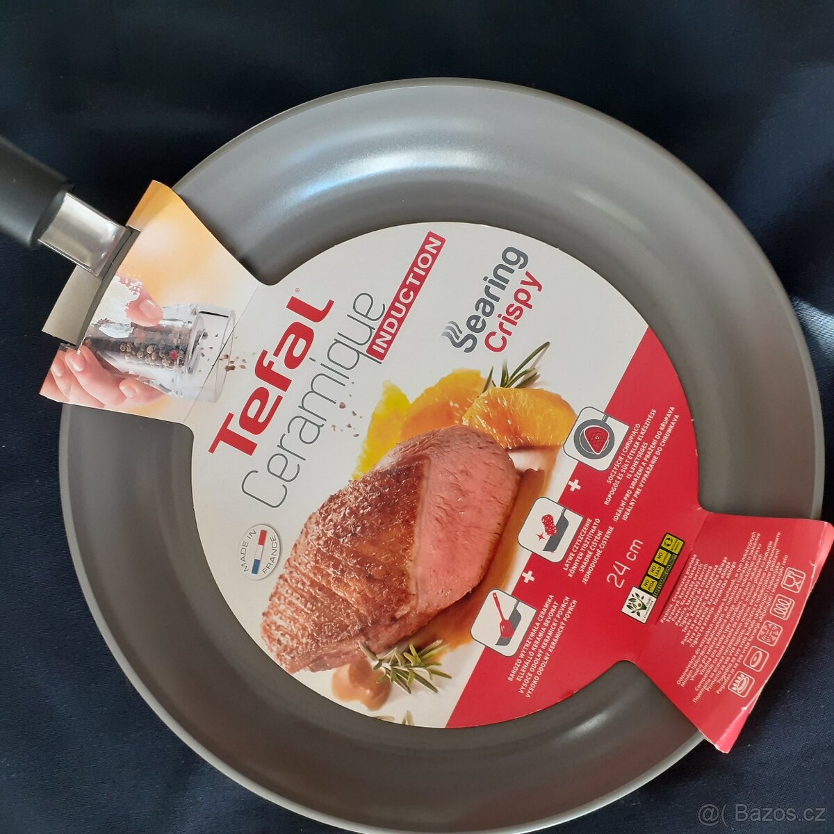 pánev/pánvička s keramickým povrchem - zn. "TEFAL" - 2