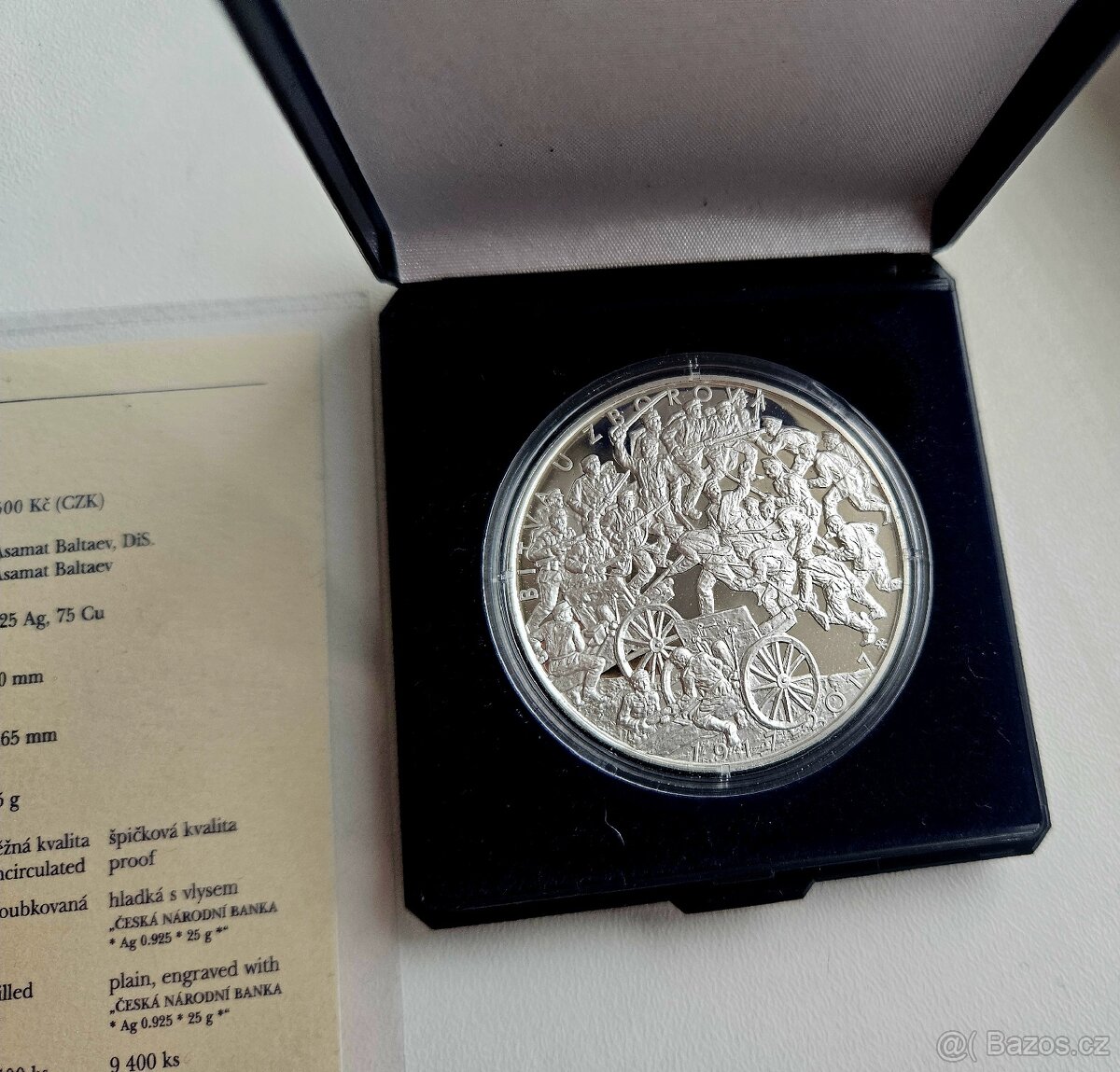 Stříbrná mince ČNB 500Kč Bitva u Zborova 2017 - 2