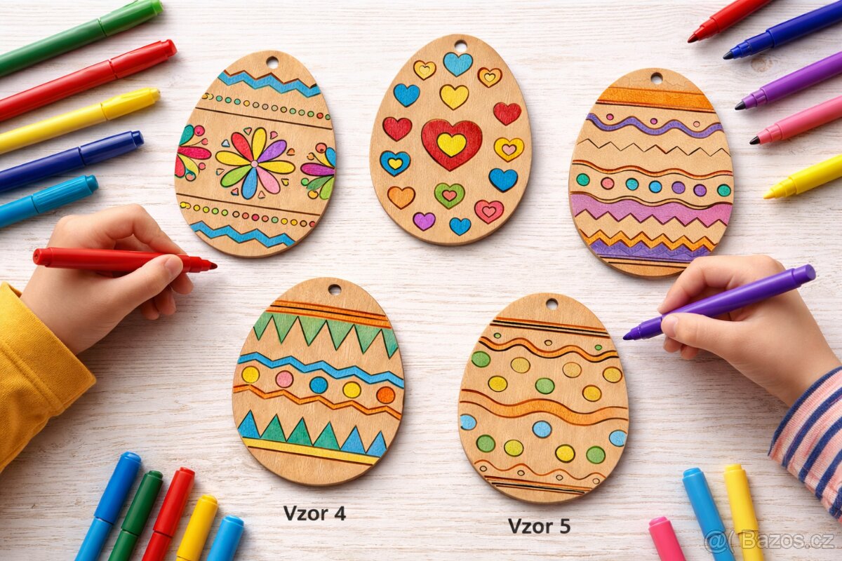 Dřevěné omalovánky - 2