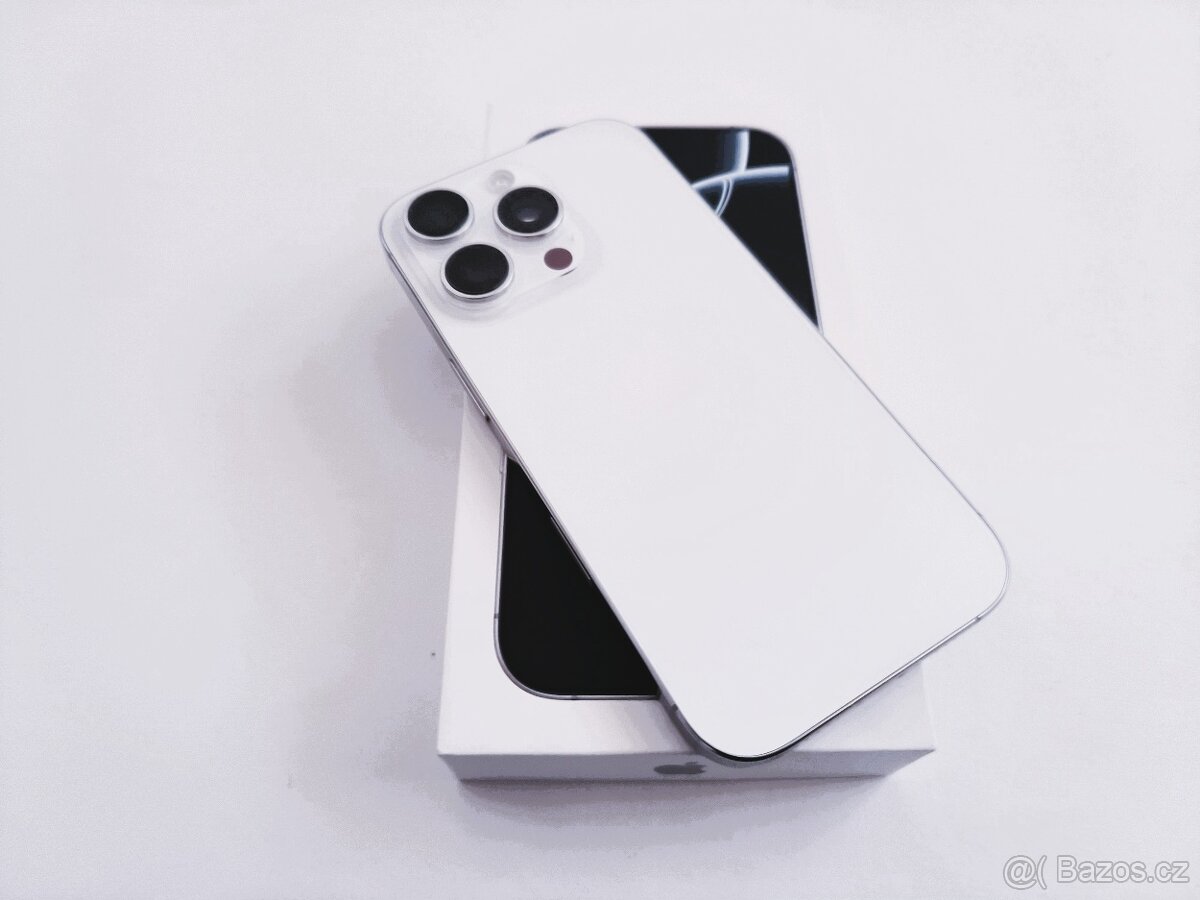 apple iphone 16 PRO 128gb White Titanium / Batéira 92% - 2