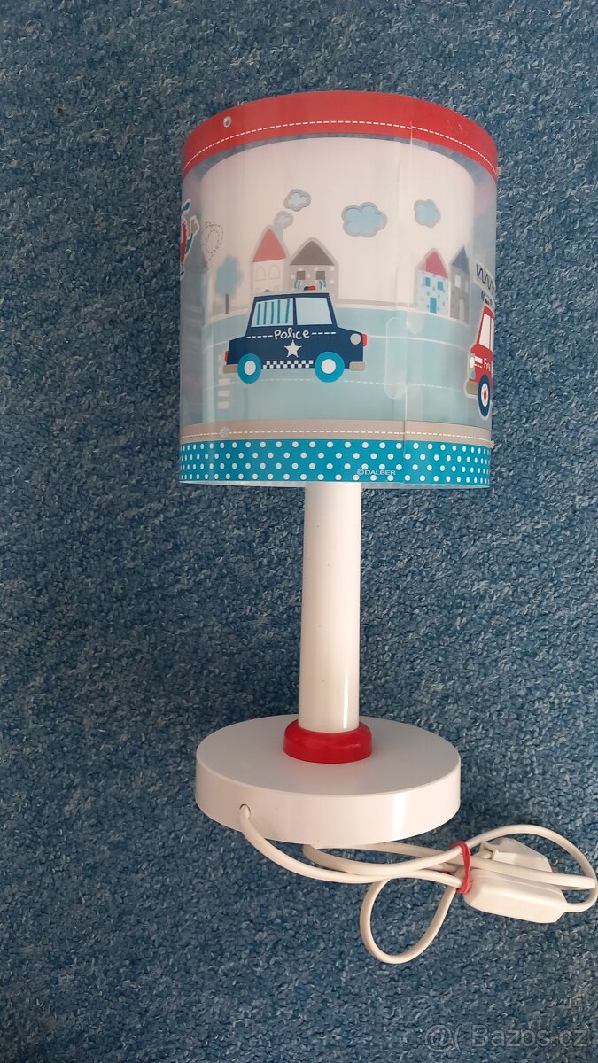 Dětská stolní lampička hasiči/policie - 2