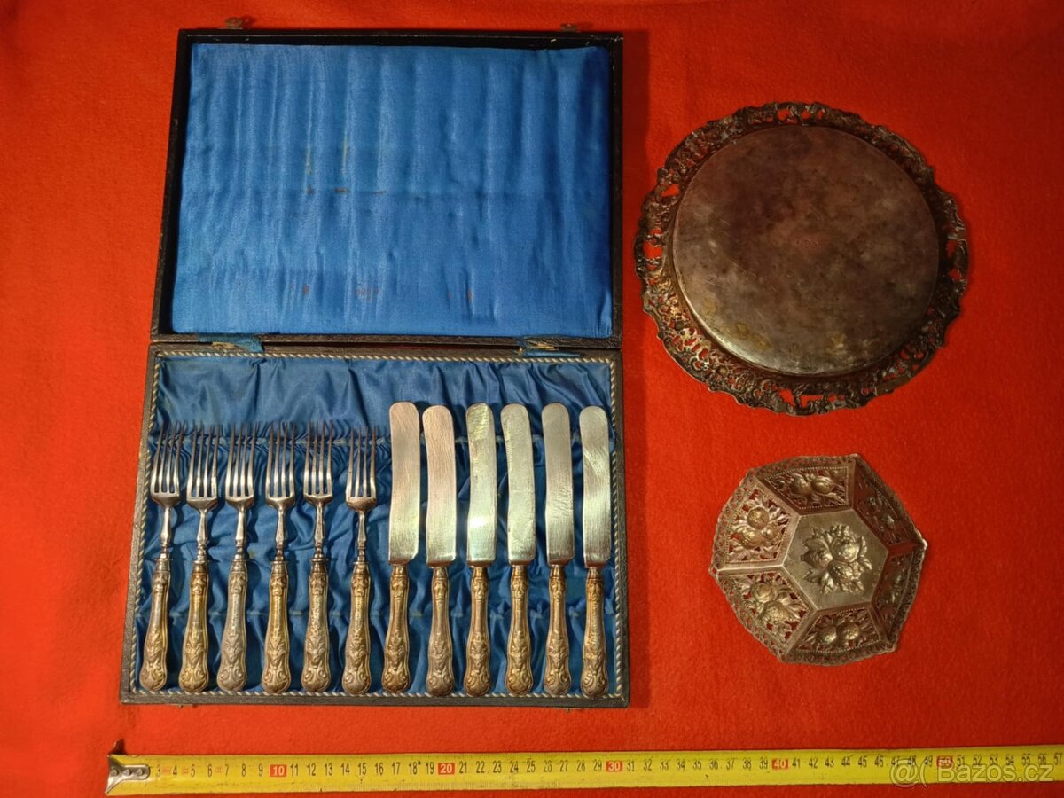 Prodám stříbrné předměty - puncované - 2