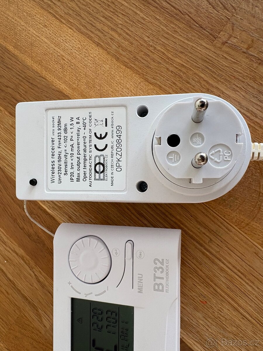 Bezdrátový termostat 230V BPT22 - 2