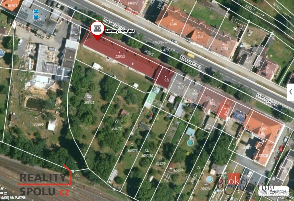 Prodej, pozemky/zahrada, 1178 m2, Masarykova, Město, Domažli - 2