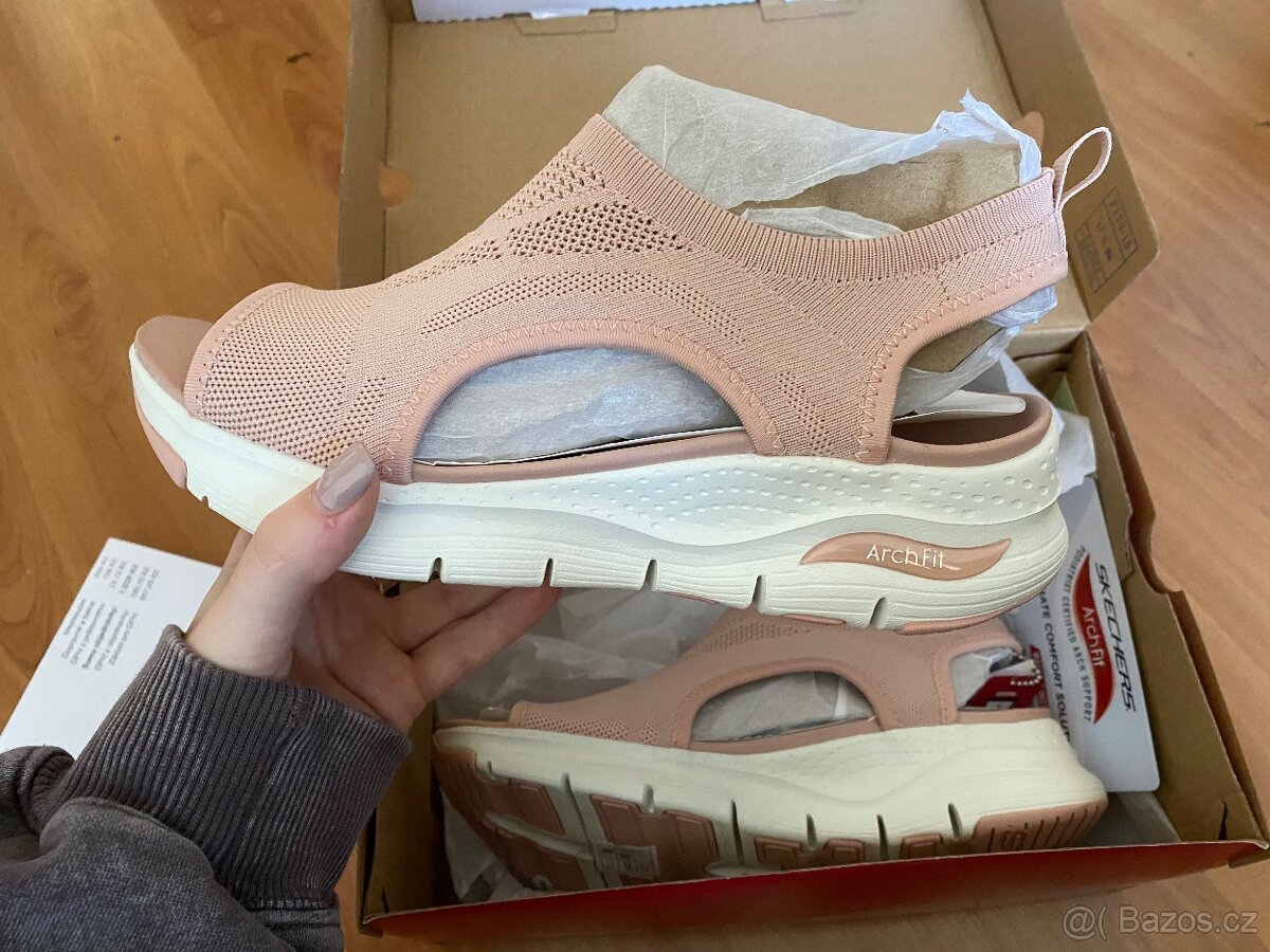 Skechers dámské sandály - světle růžové - 2