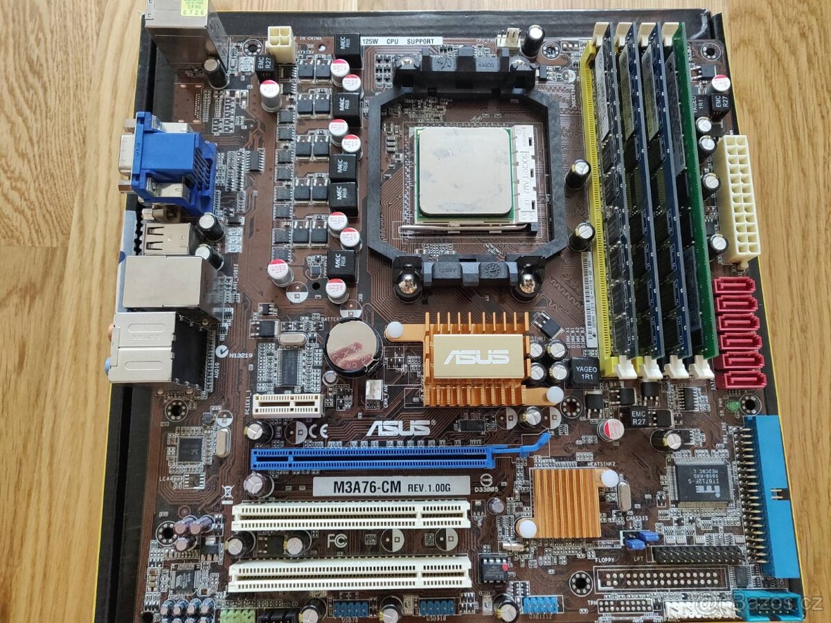 ASUS M3A76-CM, 9650 Quad Core, Integrated GPU, 4GB RAM - 2