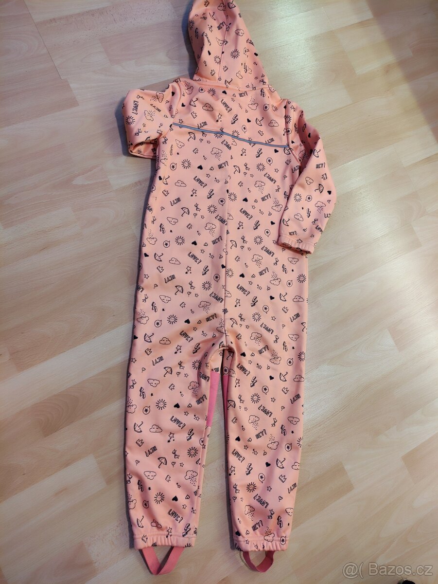 Dívčí softshellový overal s podšívkou 110/116 - 2