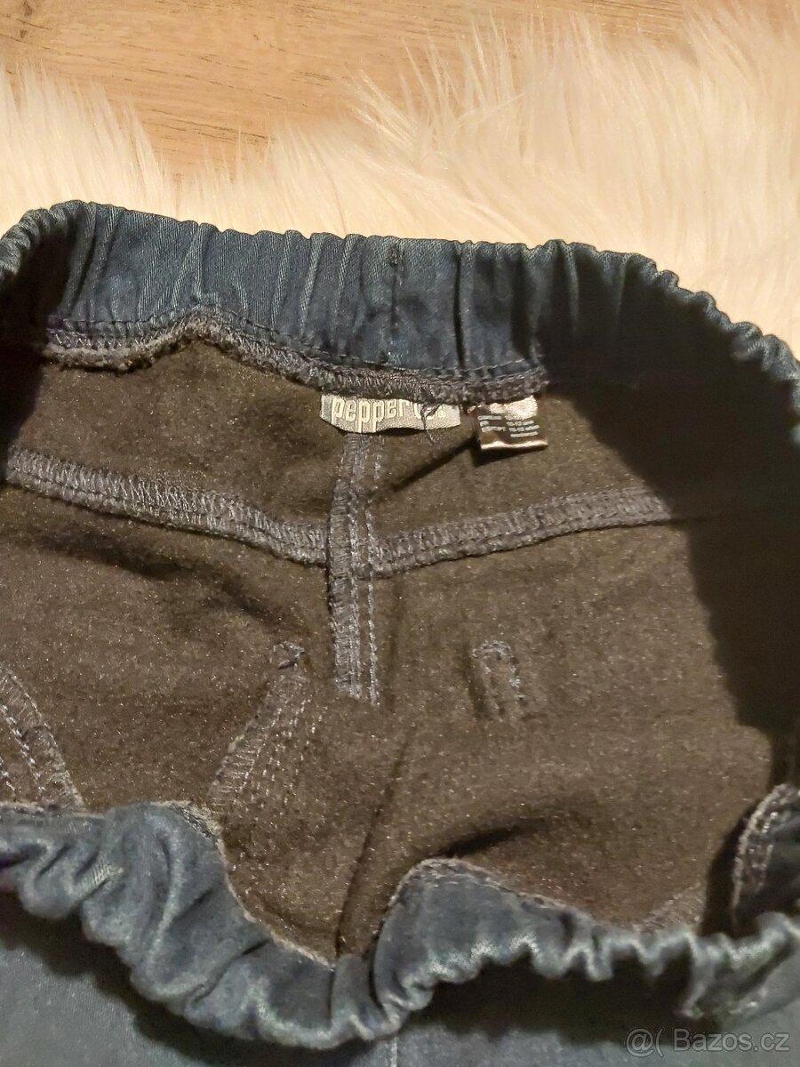 2x zateplené džíny vel. 146-152 - 2
