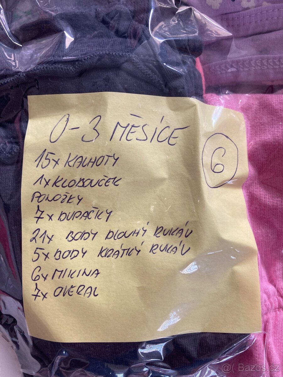 oblečení holka 0-3 měsíce - 2