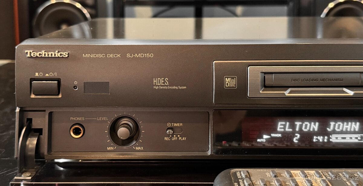 Technics SJ-MD150 MiniDisc přehrávač s DO - 2