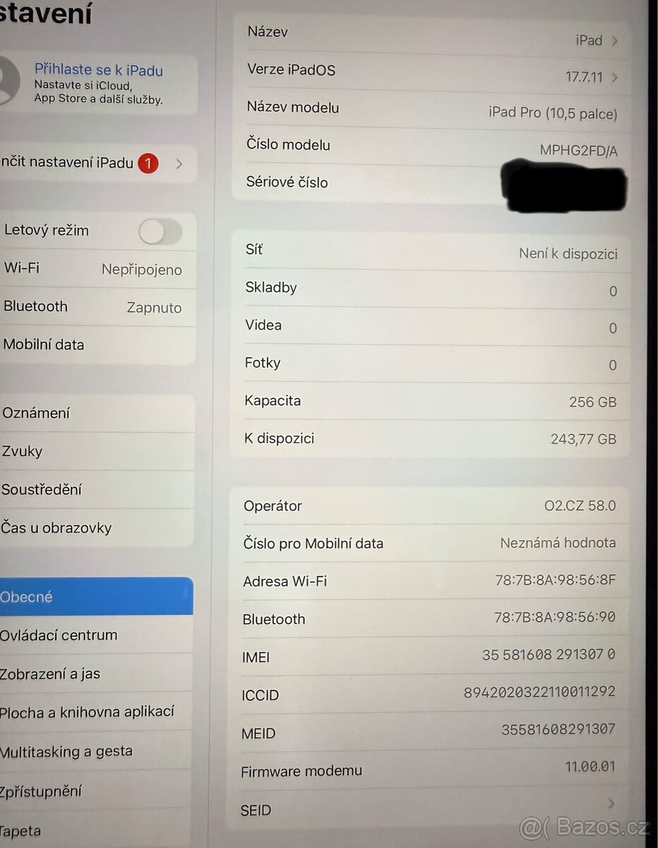 iPad Pro 10,5 - 256GB wifi + cellular (2017) - 2