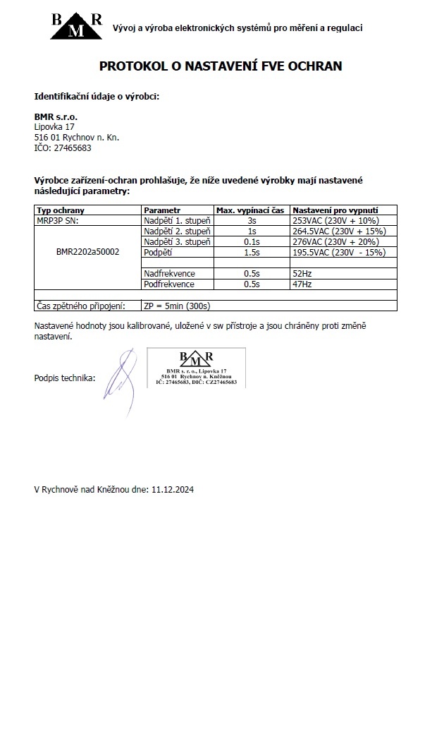 Monitorovací relé BMR MRP3P - 170ks - 2