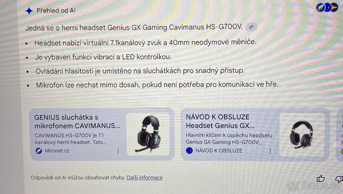 Herni Headset Genius GX HS-G700 - 2