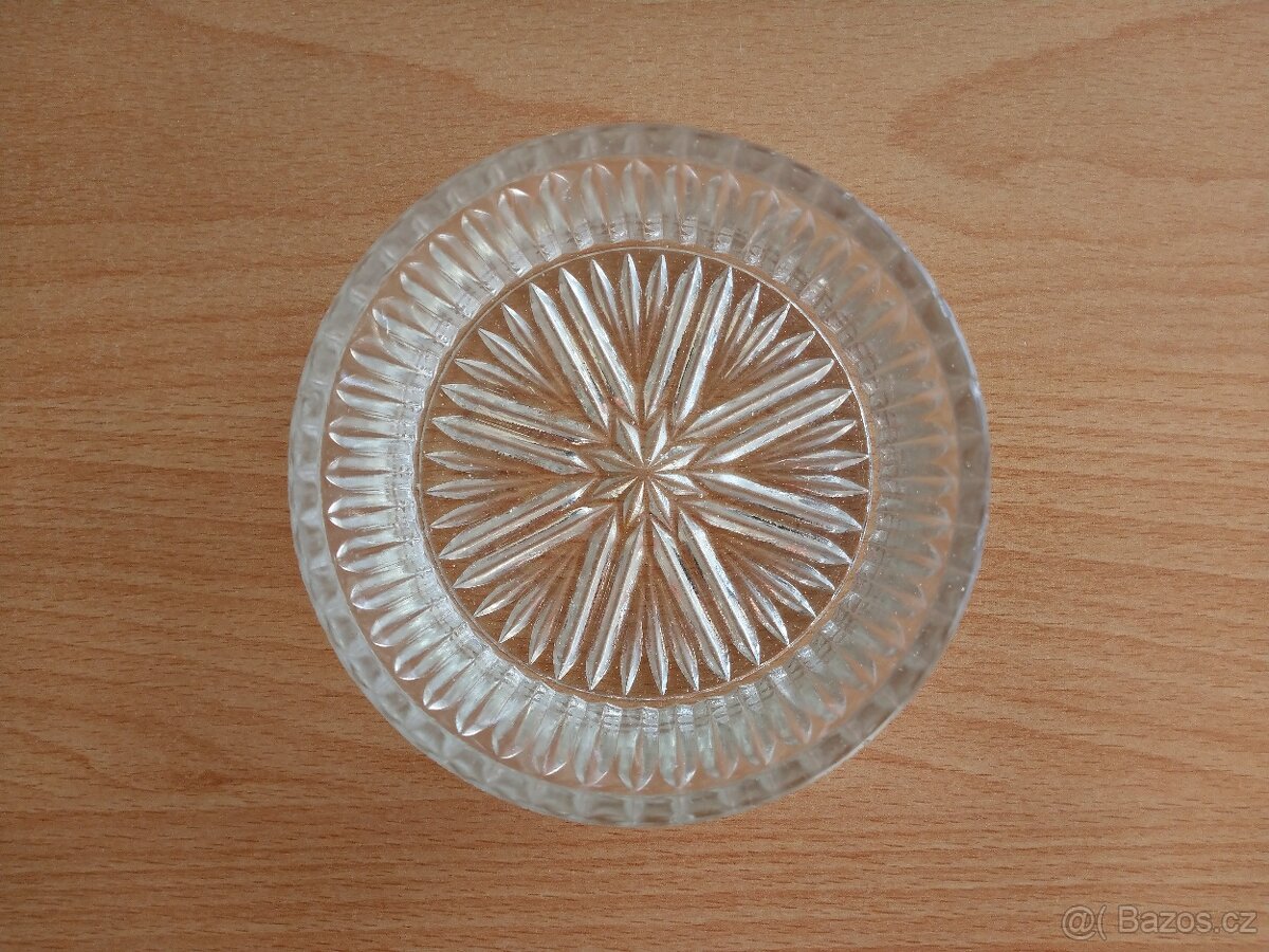 Retro cukřenka popelník nádoba skleněné bez víčka - 2