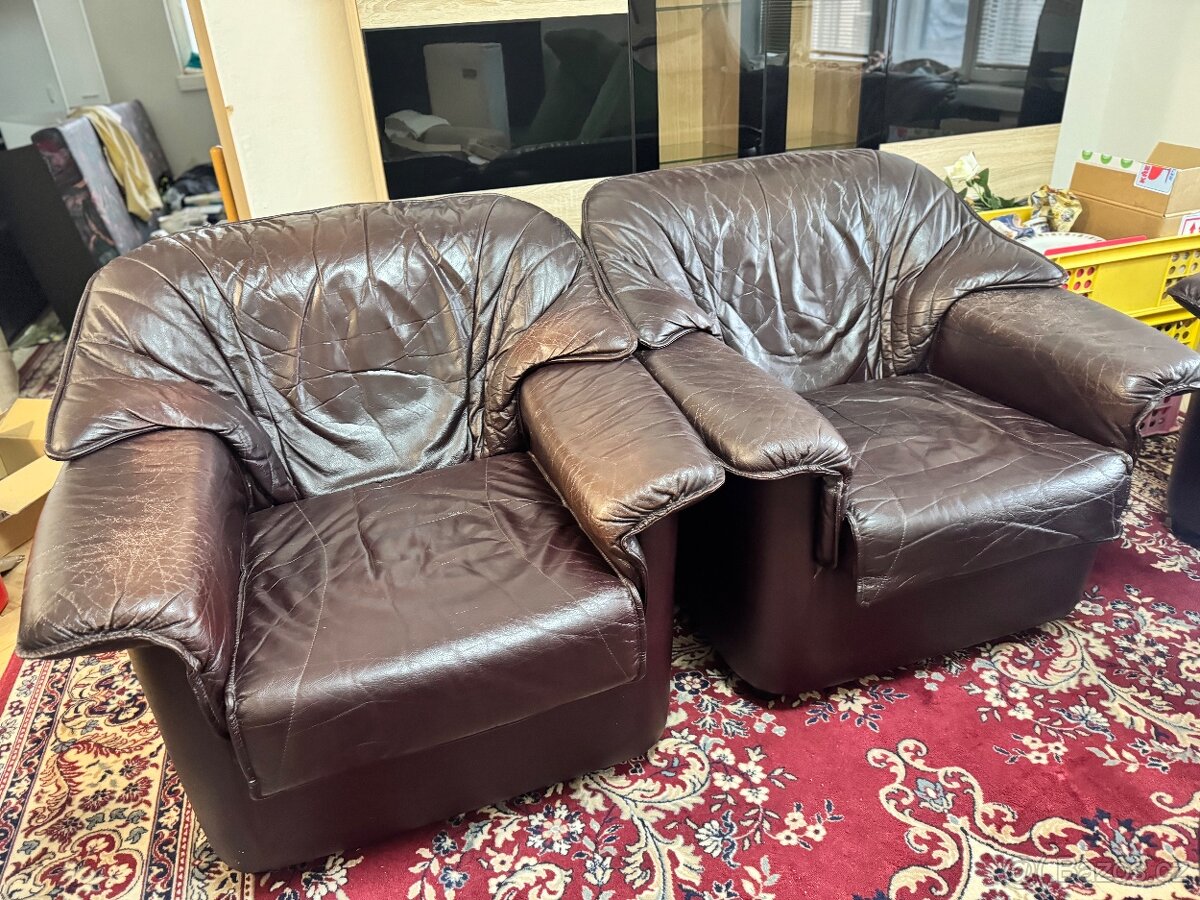 Kožená sedací souprava - 2