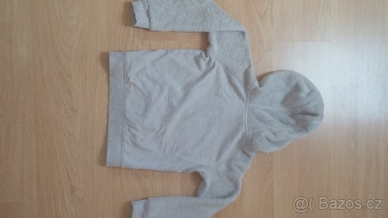 Mikina s kapuci šedá vel.110/116 - 2