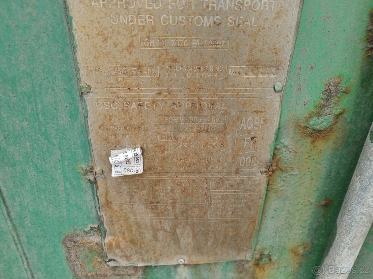 kontejner zelený 12m - používaný - 2