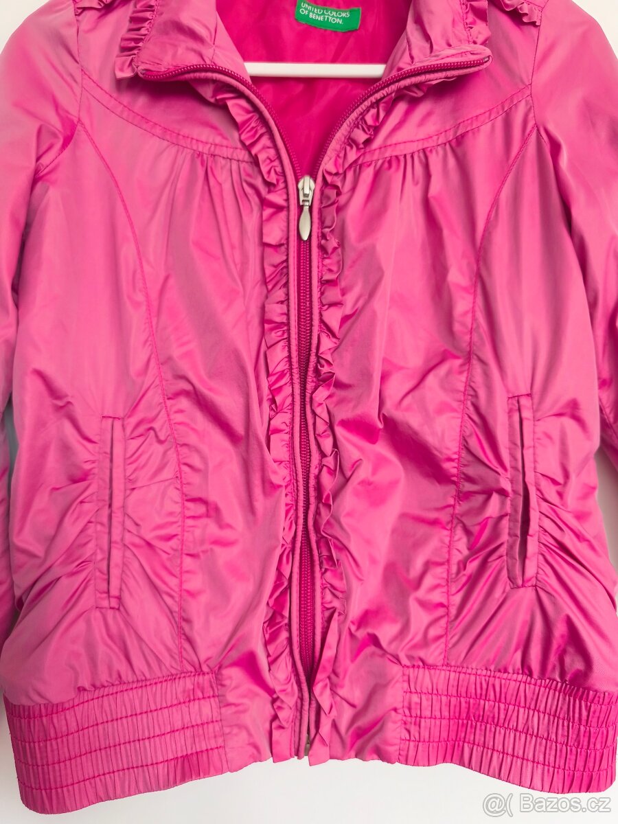 Dívčí šusťáková společenská bunda, velikost 7-8let - 2