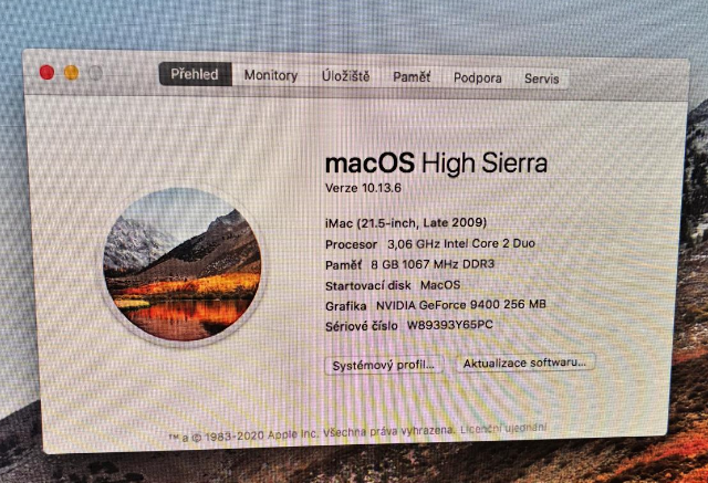 iMAC 21,5 late 2009 3,06Ghz RAM 8GB SSD - 2