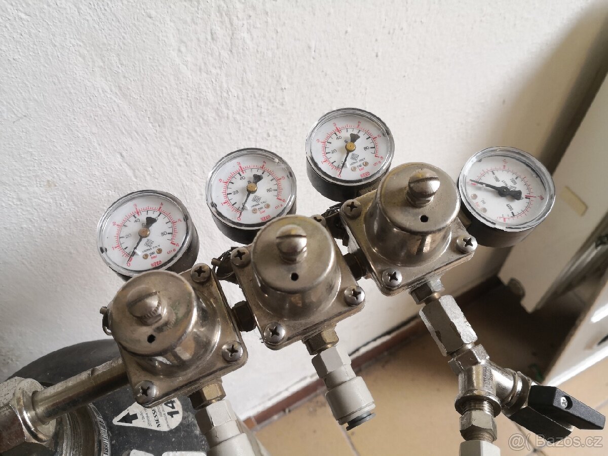 Tlaková Láhev CO2 + VENTIL + BUDIKY - 2