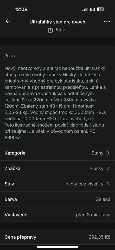 Nový stan pro 2 osoby - 2