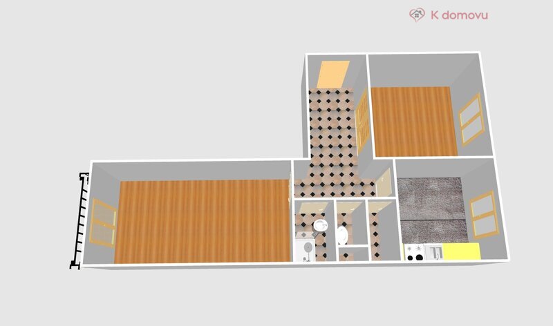 Prodej bytu 2+1 na ulici Generála Janouška, Přerov - 2