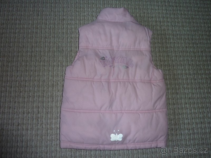 Růžová vesta, vel.110 - 2