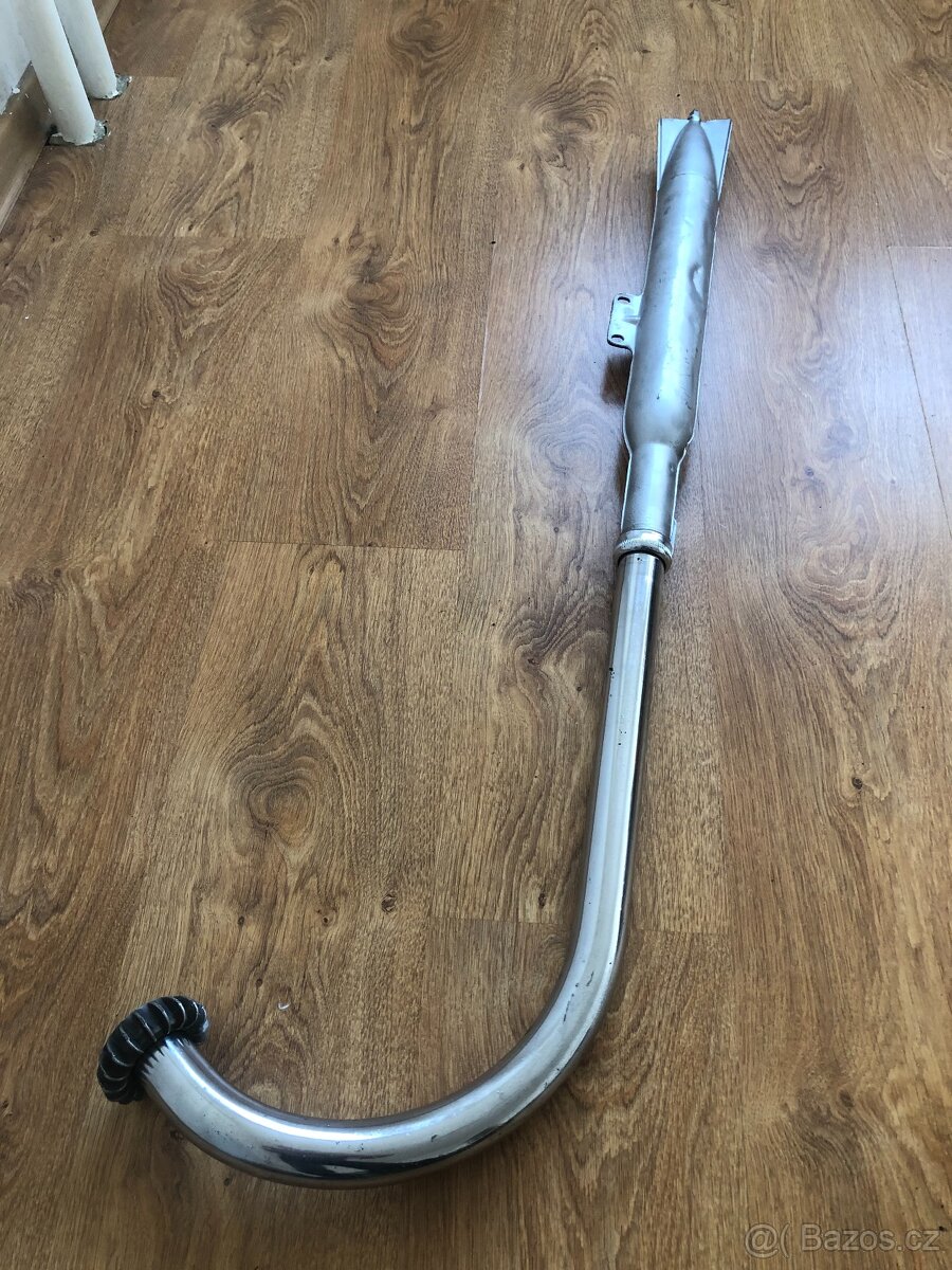 Prodám originální výfuk s kolenem na motocykl ČZ 175/450 - 2