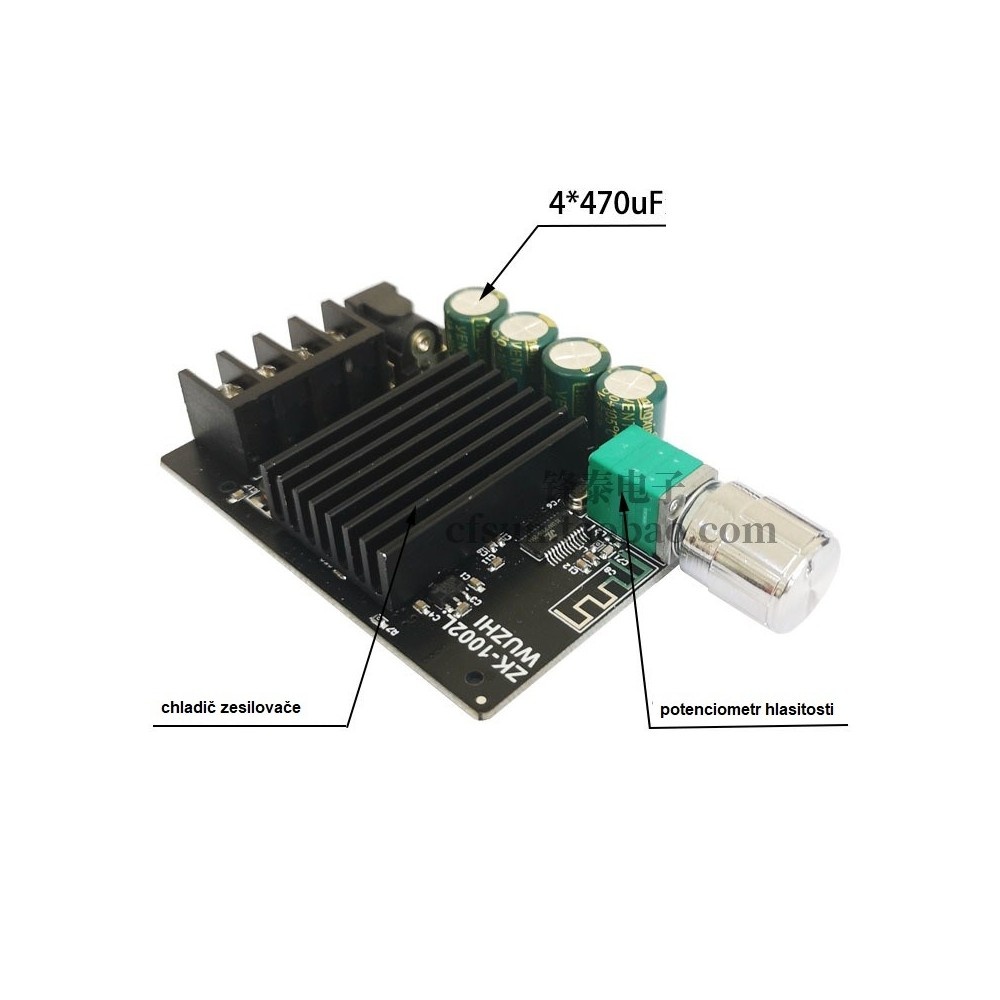 HIFI zesilovač Wuzhi ZK-1002L 2x100W - 2