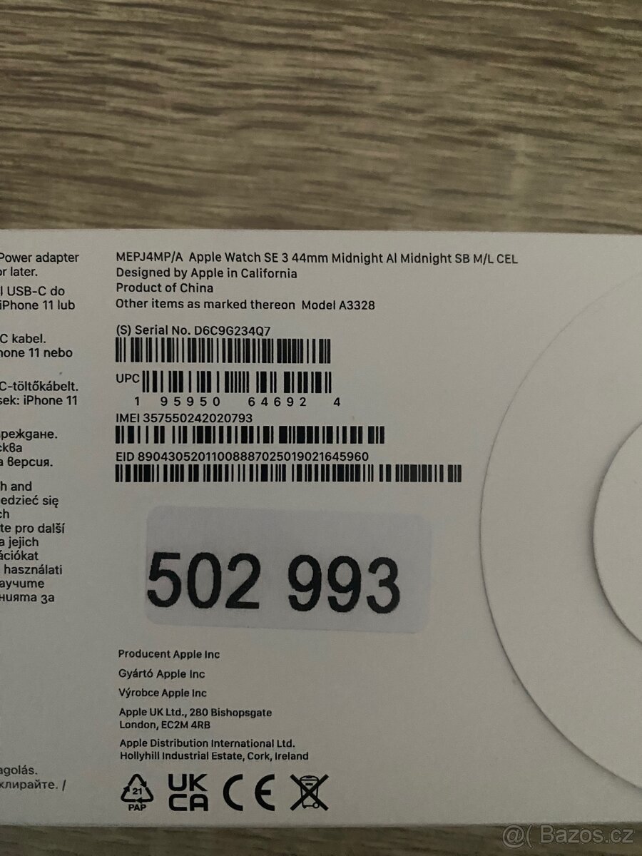 Apple Watch SE 3 2025 Cellular 44mm M/L Nerozbalené - 2