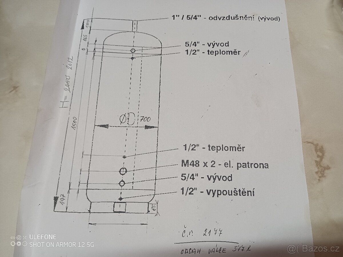 Akumulační nádoba 577 l - 2