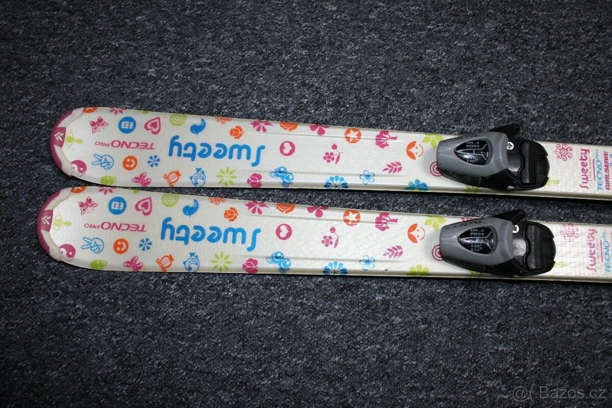 dívcí lyže tecno 120 cm , lyžáky - 2