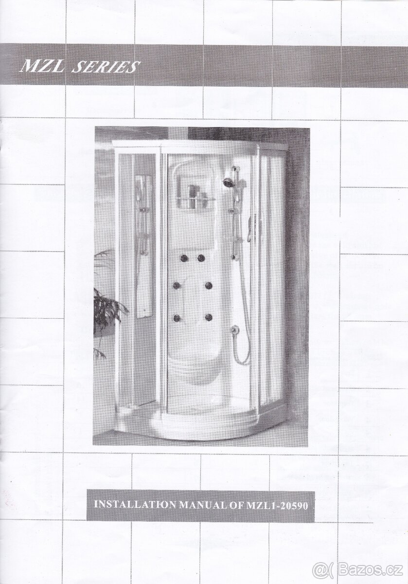 Sprchový masážní box 90x90 - 2