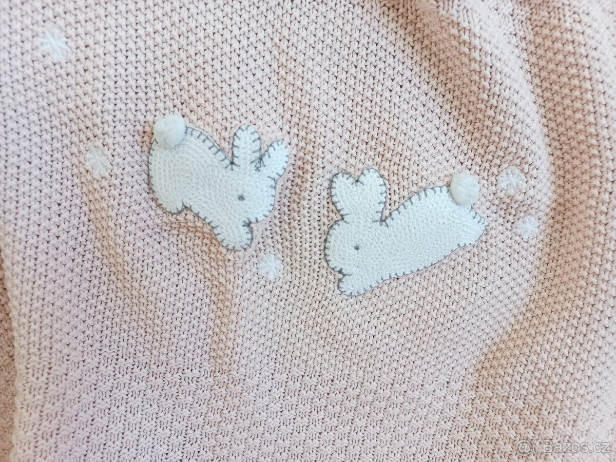 Mamas & Papas pletená deka králíčci - 2