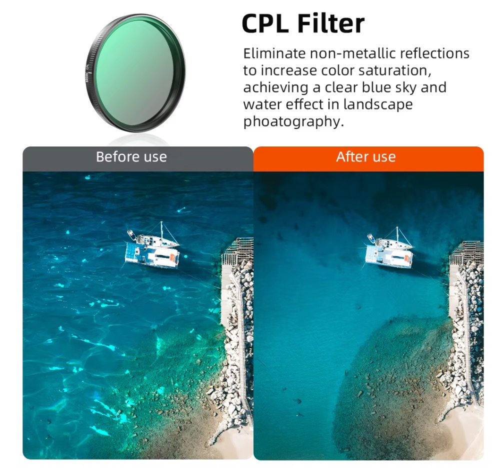 CPL filtr pro DJI ACTION 5/4/3, nový - 2