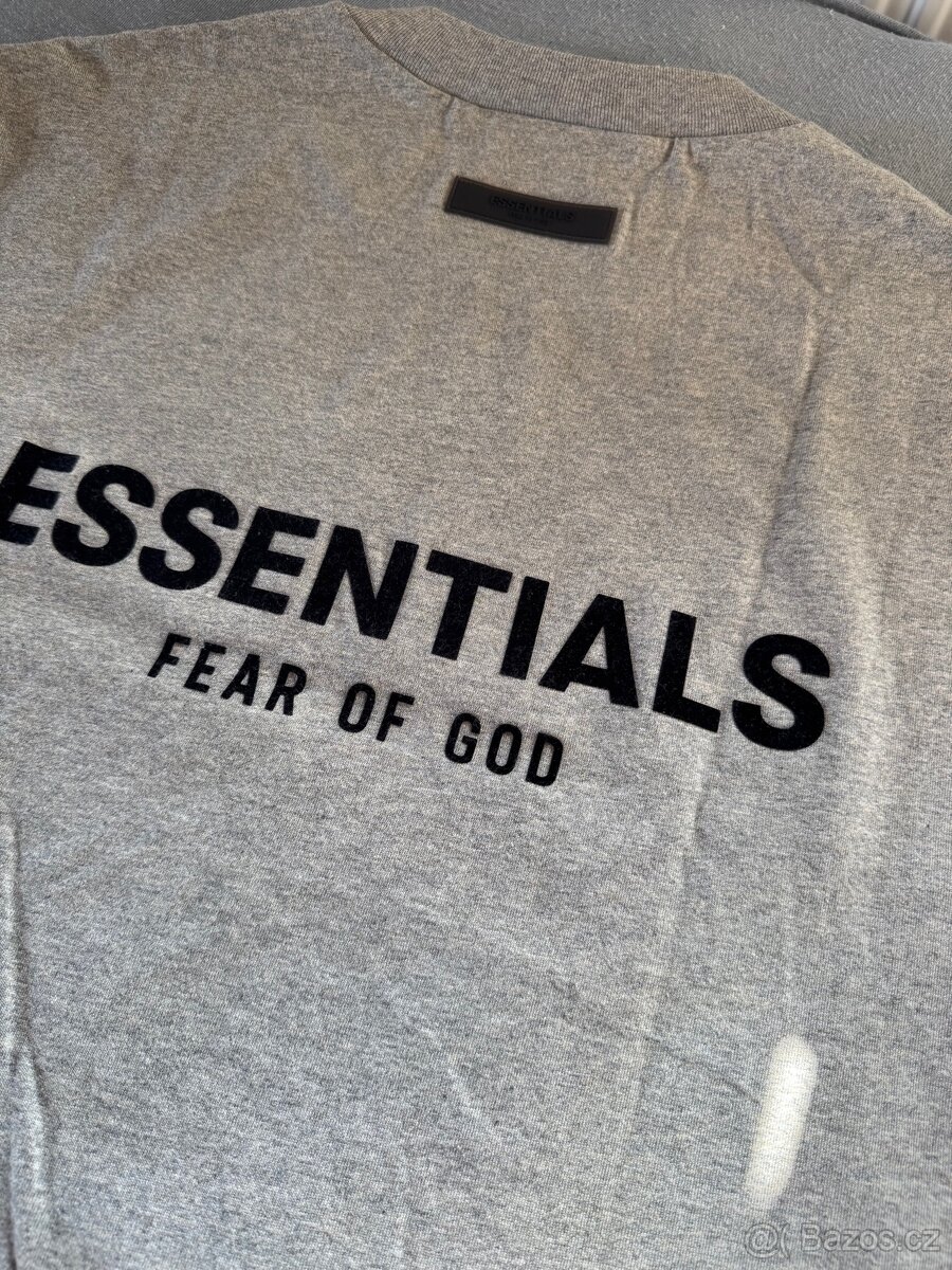 Fear od God Essentials S22 tričko Dark Oatmeal - 2