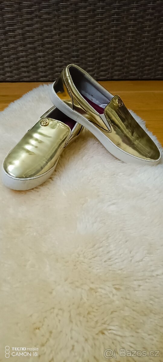 Pohodlné botky slip on zn.Armani Jeans,v.39 - 2