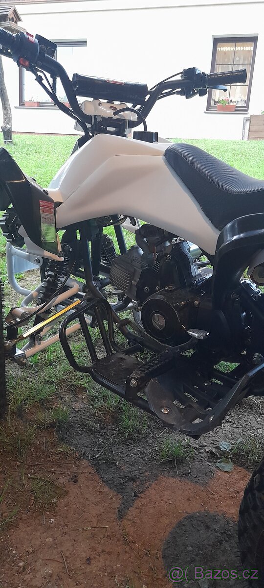 Dětská čtyřkolka atv125 Kawasaki style + vozík