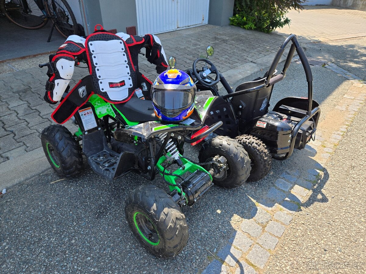 Dětská elektrická čtyřkolka 1200 W Ultimate Renegade zelená