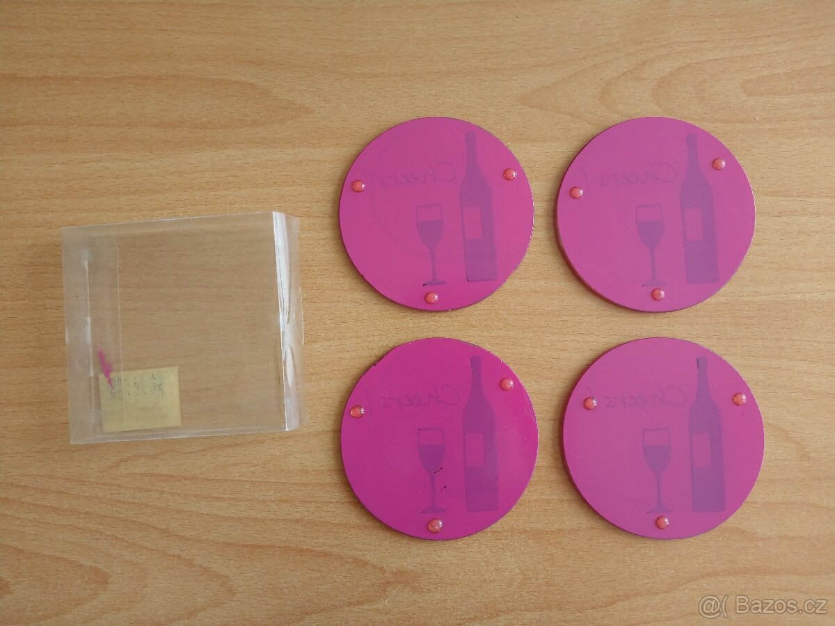 Cheers podtácky skleněné 4 ks - 2