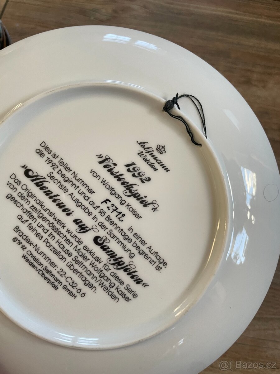 Porcelánový talíř s motivem koťat – Seltmann Weiden, 1992, b - 2