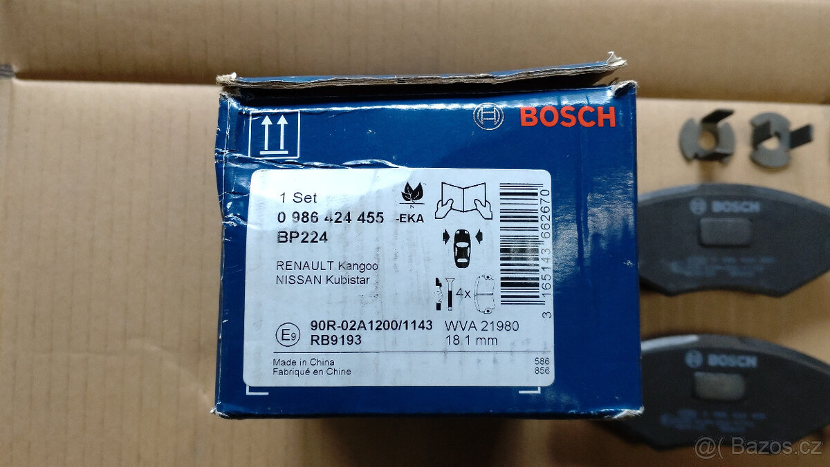 Renault Kangoo - přední sada brzdových destiček - 2