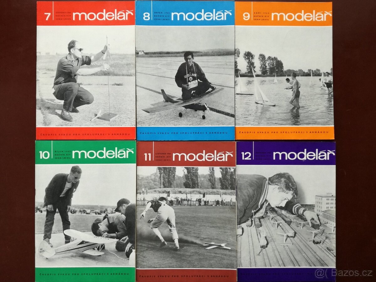 Časopis Modelář ročníky 1963, 1964, 1965, 1966, 1967 - 2