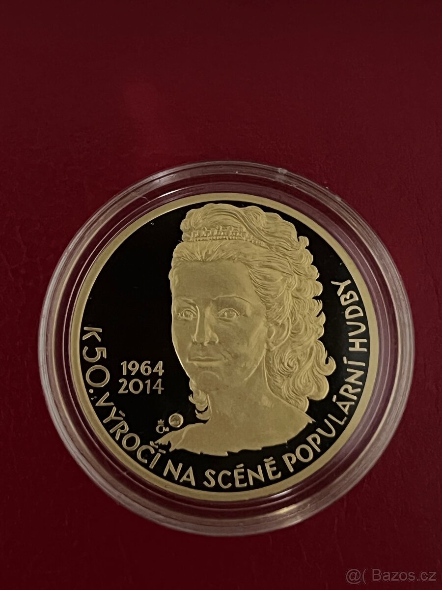Zlato / zlatá mince,medaile číslovaná Helena Vondráčková - 2