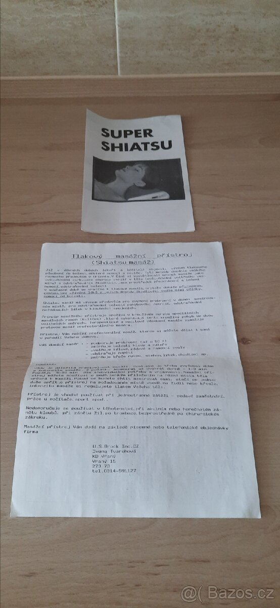 Tlakový masážní přístroj (Shiatsu masáž) - 2