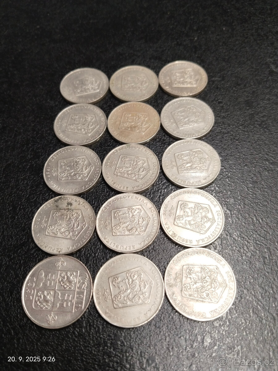 15x 2kčs Československo - 2