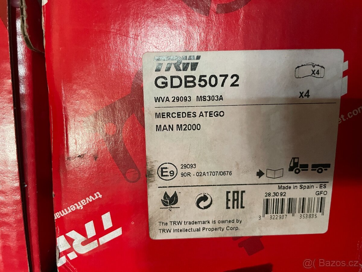 TRW GDB5072 - 2