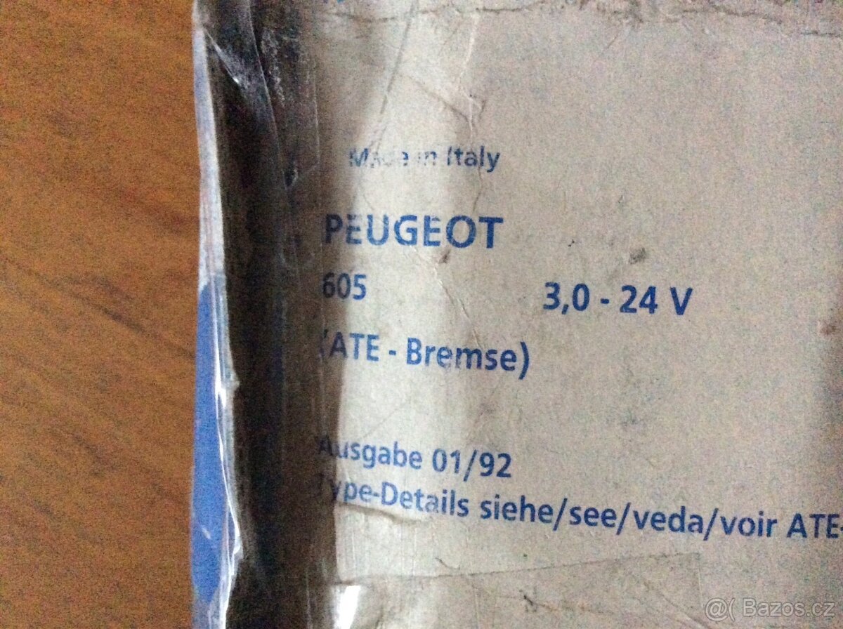 Brzdové destičky přední Ate 607049 - 2