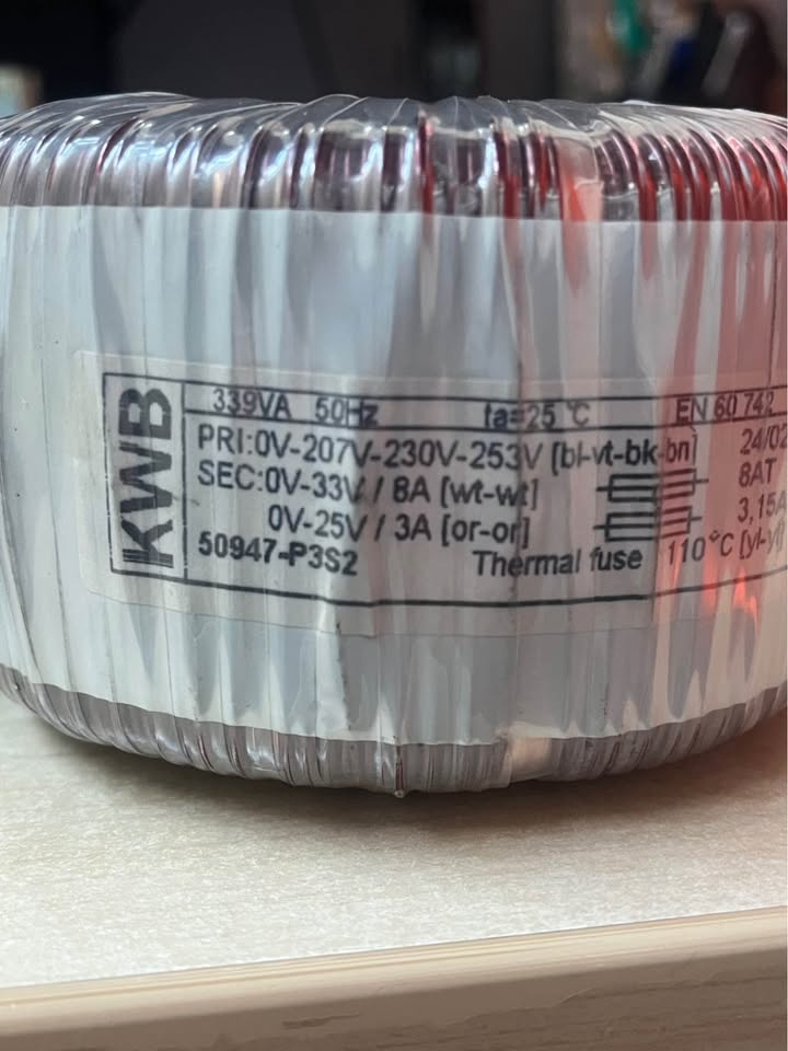Toroidní transformátory KWB 230V/33V a 25V - 2