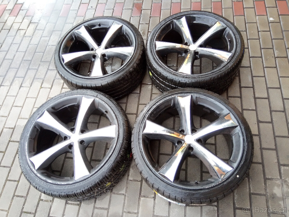 ALU 10Jx22 5x130 et45 PNEU 295/30R22 - 2